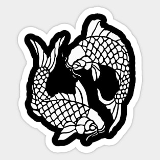 Koi Carp Fish Cut Out Sticker